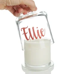 Personalised Clear Scented Christmas Candle with Glass Cloche Christmas Candles And Scents|
