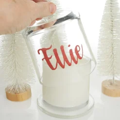 Personalised Clear Scented Christmas Candle with Glass Cloche Christmas Candles And Scents|