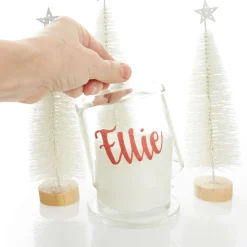 Personalised Clear Scented Christmas Candle with Glass Cloche Christmas Candles And Scents|
