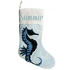 Personalised Coastal Seahorse Christmas Stocking Personalised Stockings|