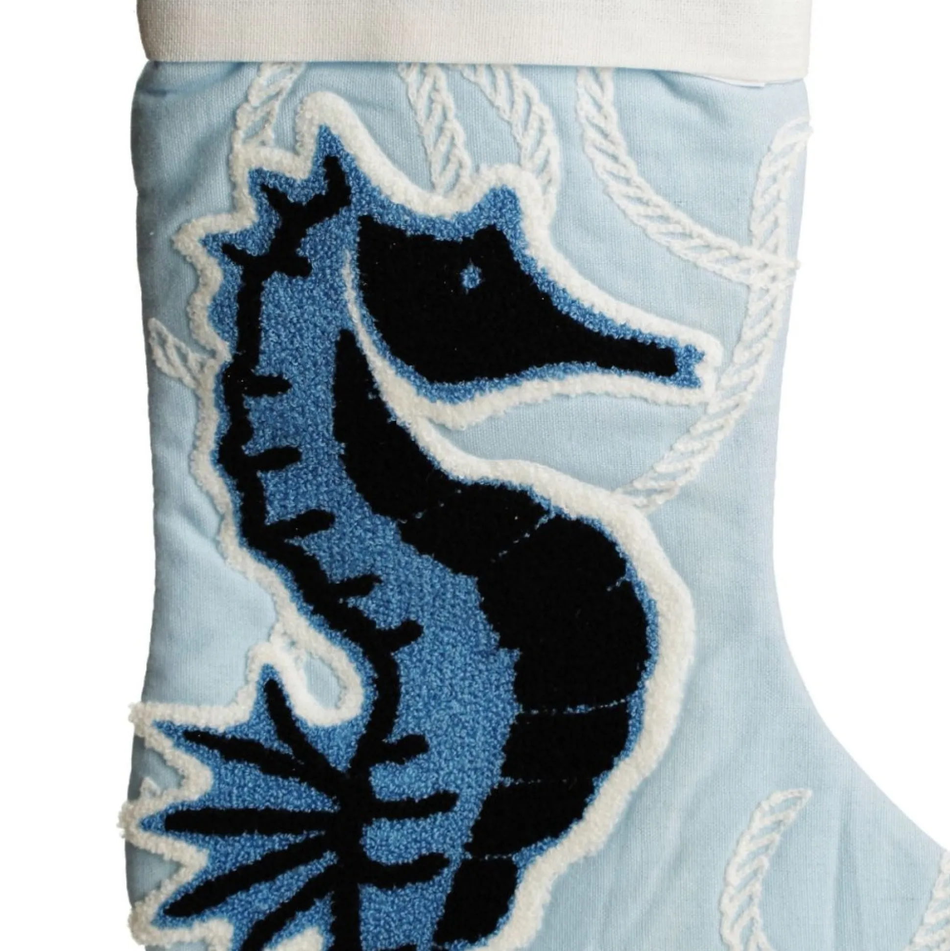 Personalised Coastal Seahorse Christmas Stocking Personalised Stockings|