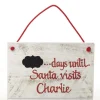Personalised Countdown to Christmas Arched Wood Plaque Christmas Plaques|