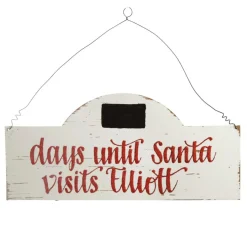 Personalised Countdown to Christmas Arched Wood Plaque Christmas Plaques|