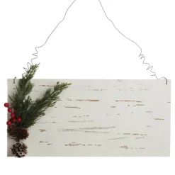 Personalised Country Christmas Wood Plaque with Red Berry Christmas Plaques|