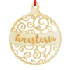 Personalised Cutout Bauble Christmas Decoration Personalised Decorations|