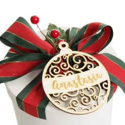 Personalised Cutout Bauble Christmas Decoration Personalised Decorations|