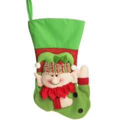 Personalised 3D Elf Christmas Stocking Personalised Stockings|