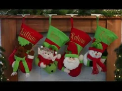 Personalised 3D Elf Christmas Stocking Personalised Stockings|