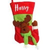 Personalised 3D Reindeer Christmas Stocking Personalised Stockings|
