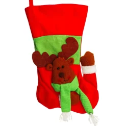 Personalised 3D Reindeer Christmas Stocking Personalised Stockings|