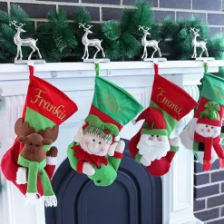 Personalised 3D Reindeer Christmas Stocking Personalised Stockings|
