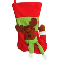 Personalised 3D Reindeer Christmas Stocking Personalised Stockings|