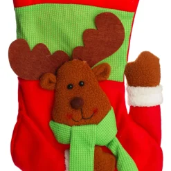 Personalised 3D Reindeer Christmas Stocking Personalised Stockings|