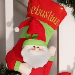 Personalised 3D Santa Christmas Stocking Personalised Stockings|
