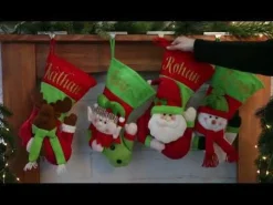 Personalised 3D Santa Christmas Stocking Personalised Stockings|