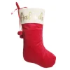 Personalised Dark Red Velvet Christmas Stocking Personalised Stockings|