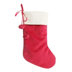 Personalised Dark Red Velvet Christmas Stocking Personalised Stockings|