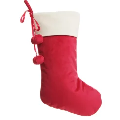 Personalised Dark Red Velvet Christmas Stocking Personalised Stockings|