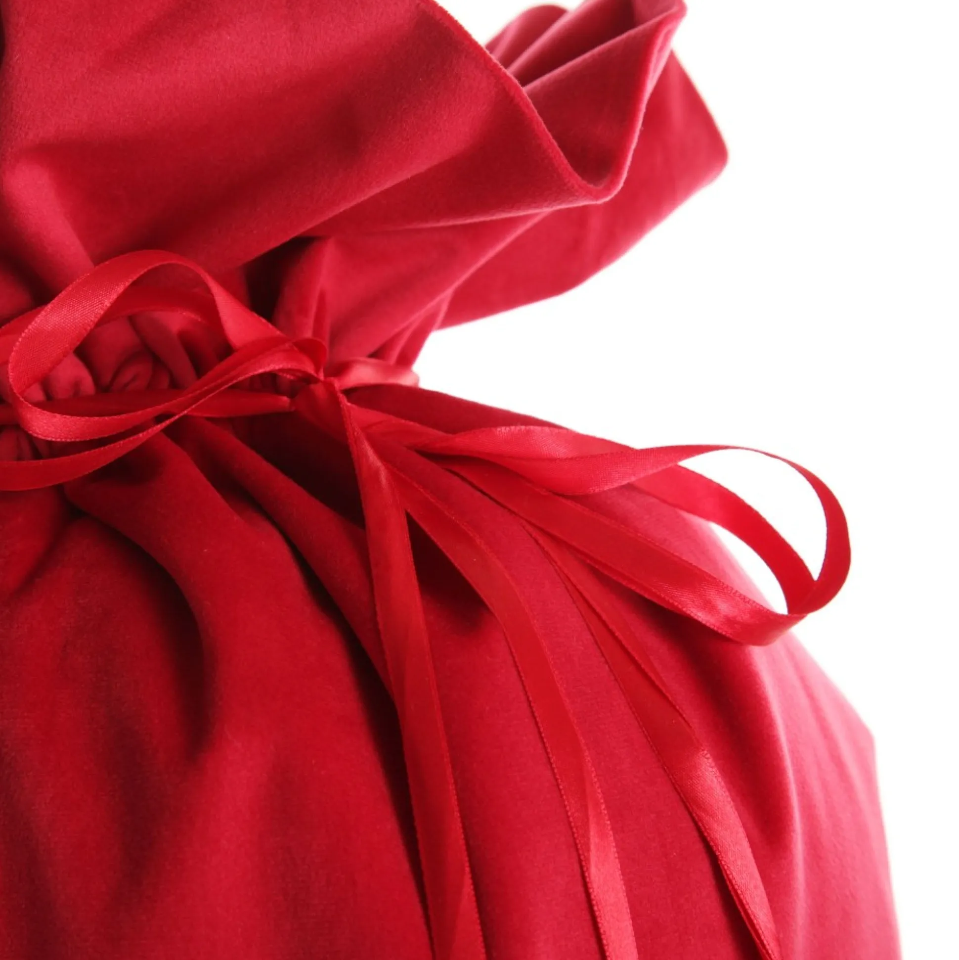 Personalised Dark Red Velvet Santa Sack Personalised Santa Sacks|