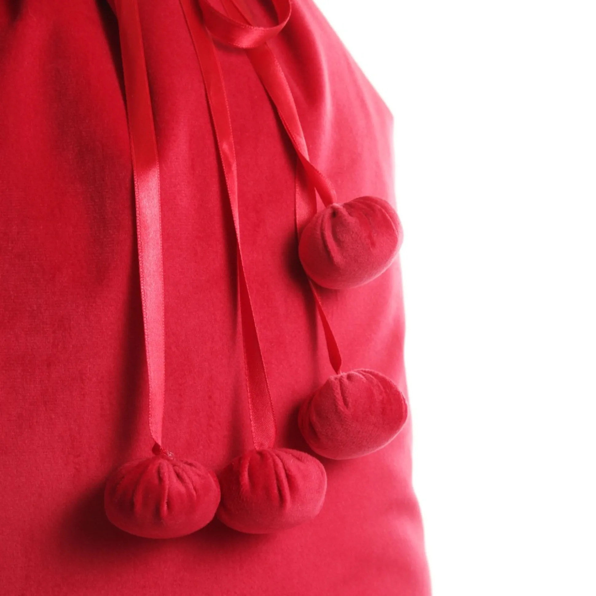 Personalised Dark Red Velvet Santa Sack Personalised Santa Sacks|