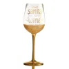 Personalised Dear Santa Just Bring Christmas Wine Glass Christmas Wine Glasses And Mugs|