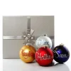Personalised Deluxe Glass Family Pack with Gift Box Personalised Baubles|