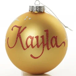 Personalised Deluxe Glass Family Pack with Gift Box Personalised Baubles|