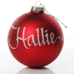 Personalised Deluxe Glass Family Pack with Gift Box Personalised Baubles|