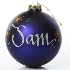 Personalised Deluxe Glass Family Pack with Gift Box Personalised Baubles|