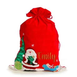 Personalised Deluxe Velvet Santa Sack Personalised Santa Sacks|