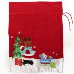 Personalised Deluxe Velvet Reindeer Sack Personalised Santa Sacks|