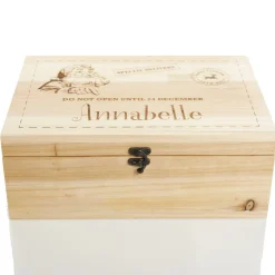 Personalised Do Not Open Wooden Christmas Eve Box Gift Wrap, Boxes, Bags & Tags|