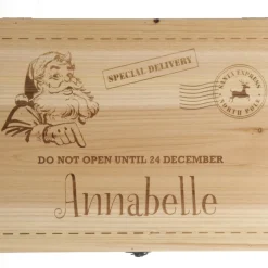 Personalised Do Not Open Wooden Christmas Eve Box Gift Wrap, Boxes, Bags & Tags|