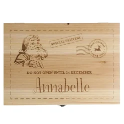 Personalised Do Not Open Wooden Christmas Eve Box Gift Wrap, Boxes, Bags & Tags|