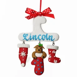 Personalised Dog Charm Christmas Decoration Personalised Decorations|