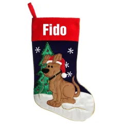 Personalised Dog Christmas Stocking Personalised Stockings|