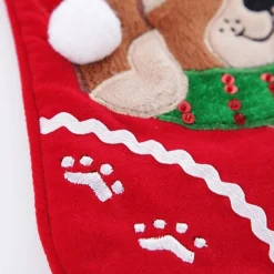 Personalised Dog Christmas Stocking with Bone Personalised Stockings|