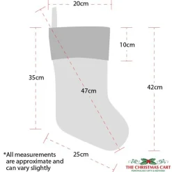 Personalised Dog Christmas Stocking with Bone Personalised Stockings|