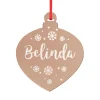Personalised Etched Teardrop Christmas Decoration Personalised Decorations|