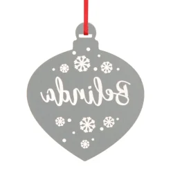 Personalised Etched Teardrop Christmas Decoration Personalised Decorations|
