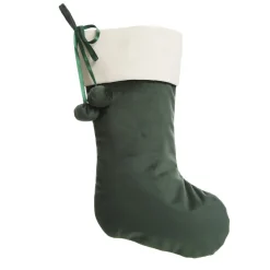 Personalised Forest Green Velvet Christmas Stocking Personalised Stockings|