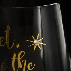 Personalised 'Get into the Christmas Spirits' Wine Glass - Gold Stem Christmas Wine Glasses And Mugs|