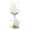 Personalised 'Get into the Christmas Spirits' Wine Glass Christmas Wine Glasses And Mugs|