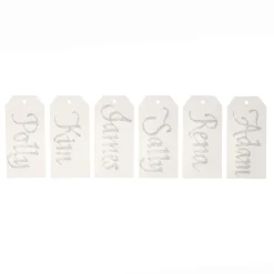 Personalised Gift Tags Square Cut - Set of 6 Gift Wrap, Boxes, Bags & Tags|