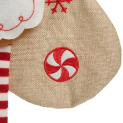 Personalised Gingerbread Girl Christmas Stocking with Dangly Legs Personalised Stockings|