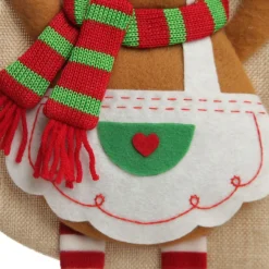 Personalised Gingerbread Girl Christmas Stocking with Dangly Legs Personalised Stockings|