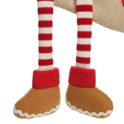 Personalised Gingerbread Boy Christmas Stocking with Dangly Legs Personalised Stockings|