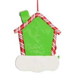 Personalised Gingerbread House Decoration with Girl Elf Personalised Decorations|