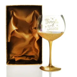 Personalised Gingle Juice Large Christmas Wine Glass Christmas Wine Glasses And Mugs|