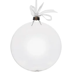 Personalised Glass Disc Bauble with Baby Footprints Glass Hearts And Discs|